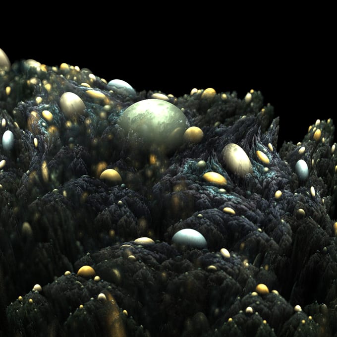 Flame fractal render